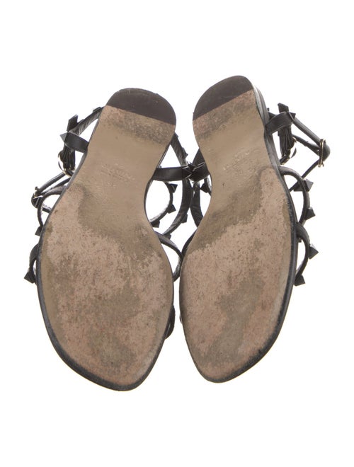 Valentino Rockstud Accents Leather Gladiator Sandals