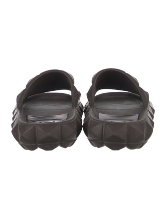 Valentino Rockstud Accents Rubber Slides