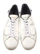 Valentino Rockstud Accents Leather Sneakers