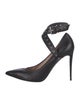 Valentino Leather Eyelet Trim Pumps