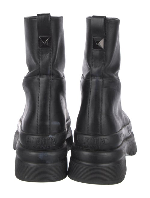 Valentino Rockstud Accents Leather Boots