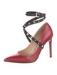 Valentino Rockstud Accents Leather Pumps
