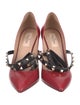 Valentino Rockstud Accents Leather Pumps