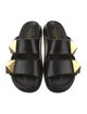 Valentino Leather Studded Accents Slides