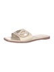 Valentino Leather Cutout Accent Slides