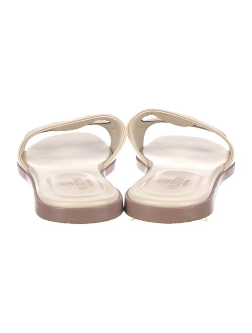 Valentino Leather Cutout Accent Slides