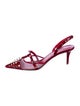 Valentino Rockstud Accents Patent Leather Slingback Pumps