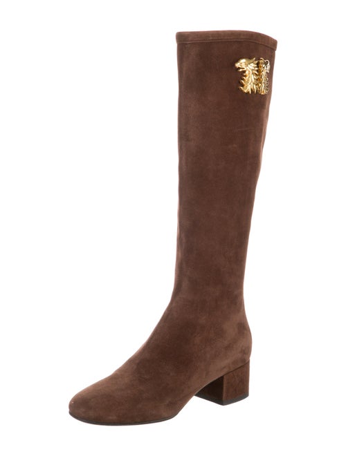 Valentino Suede Riding Boots