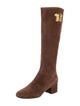 Valentino Suede Riding Boots