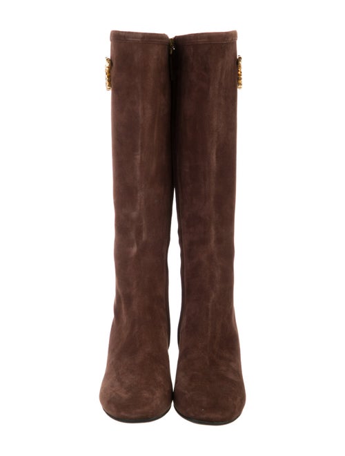 Valentino Suede Riding Boots