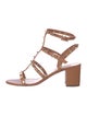 Valentino Rockstud Accents Leather Gladiator Sandals