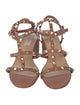 Valentino Rockstud Accents Leather Gladiator Sandals