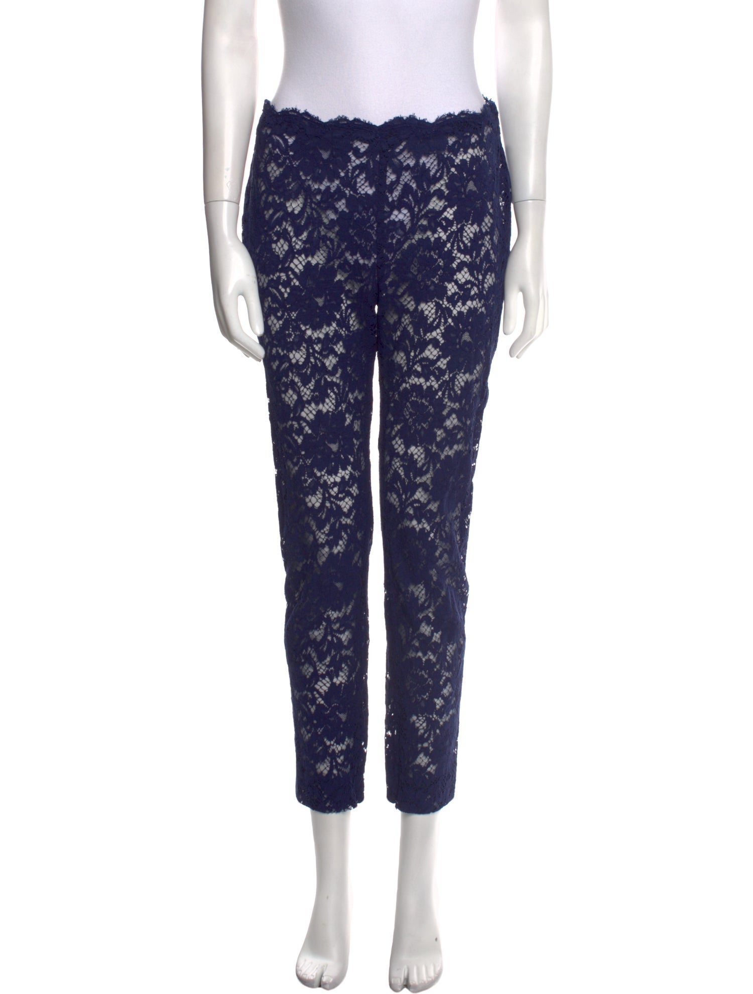 Valentino Floral Print Straight Leg Pants