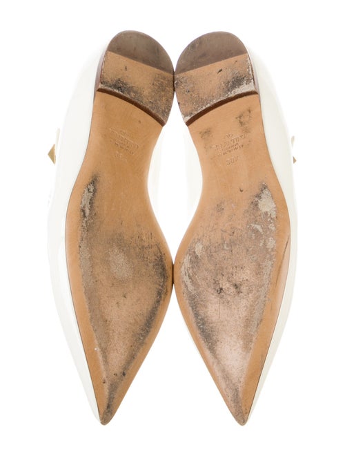 Valentino Rockstud Accents Patent Leather Mary Jane Flats