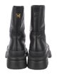 Valentino Leather Studded Accents Rain Boots