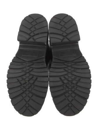 Valentino Leather Studded Accents Rain Boots