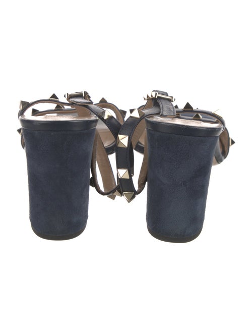 Valentino Rockstud Accents Suede Sandals
