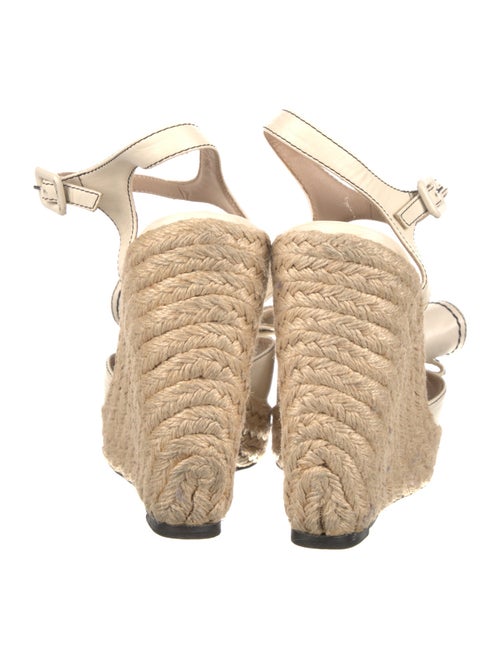 Valentino Leather Bow Accents Slingback Pumps