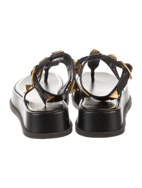 Valentino Rockstud Accents Leather Sandals
