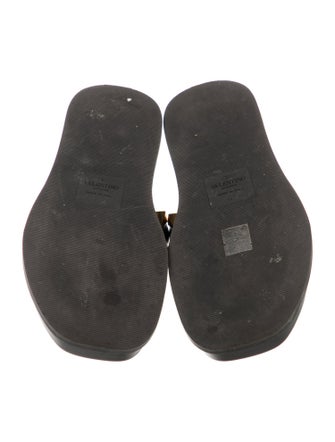 Valentino Rockstud Accents Leather Sandals