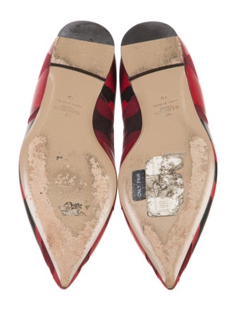 Valentino Rockstud Accents Leather Ballet Flats