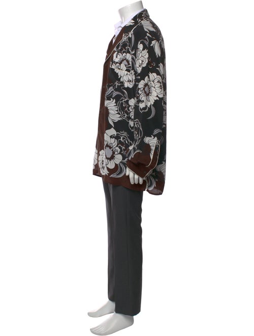 Valentino Silk Floral Print Shirt