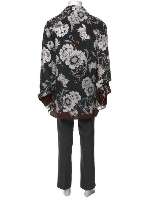 Valentino Silk Floral Print Shirt