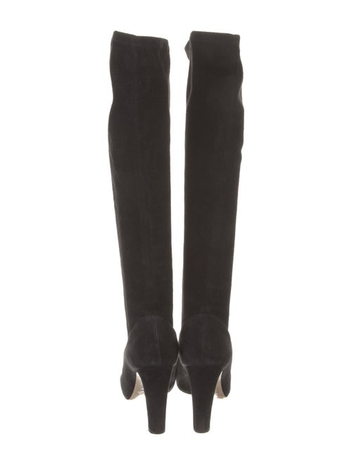 Valentino Suede Studded Accents Sock Boots