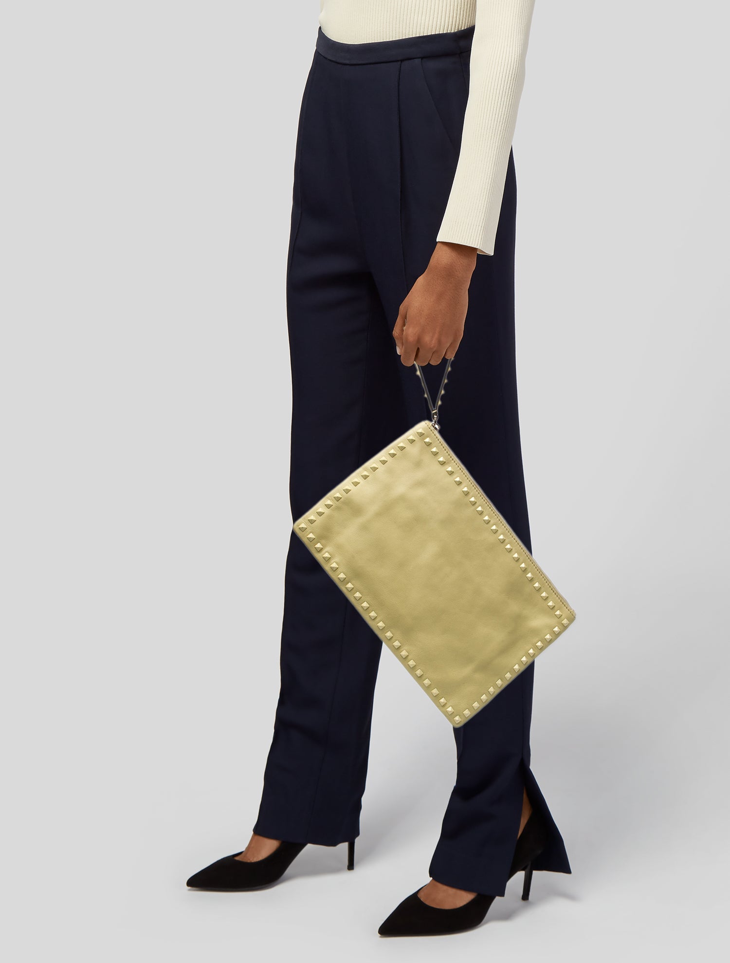 Valentino Rockstud Clutch