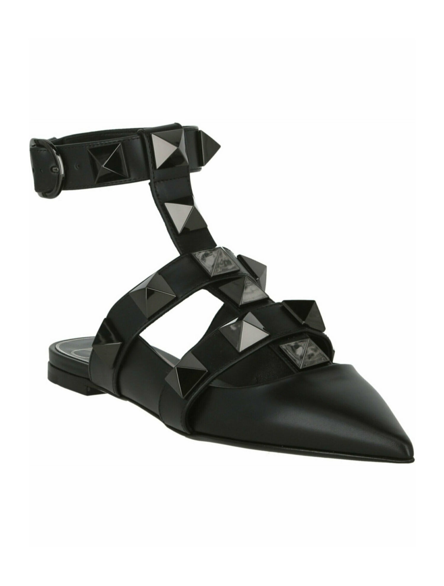 Valentino Roman Stud Calf Leather Rockstud Accents Sandals w/ Tags