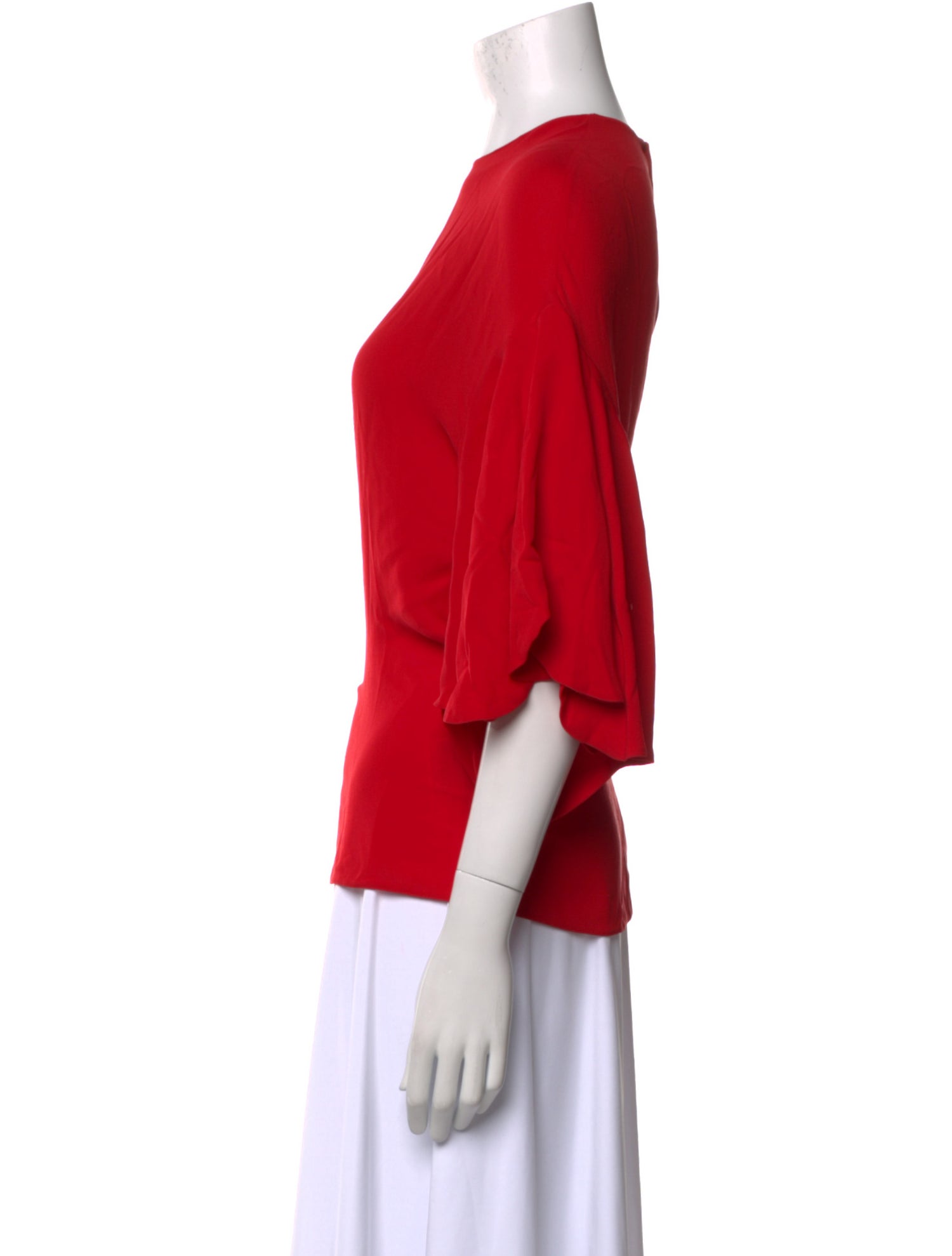 Valentino Silk Crew Neck Blouse