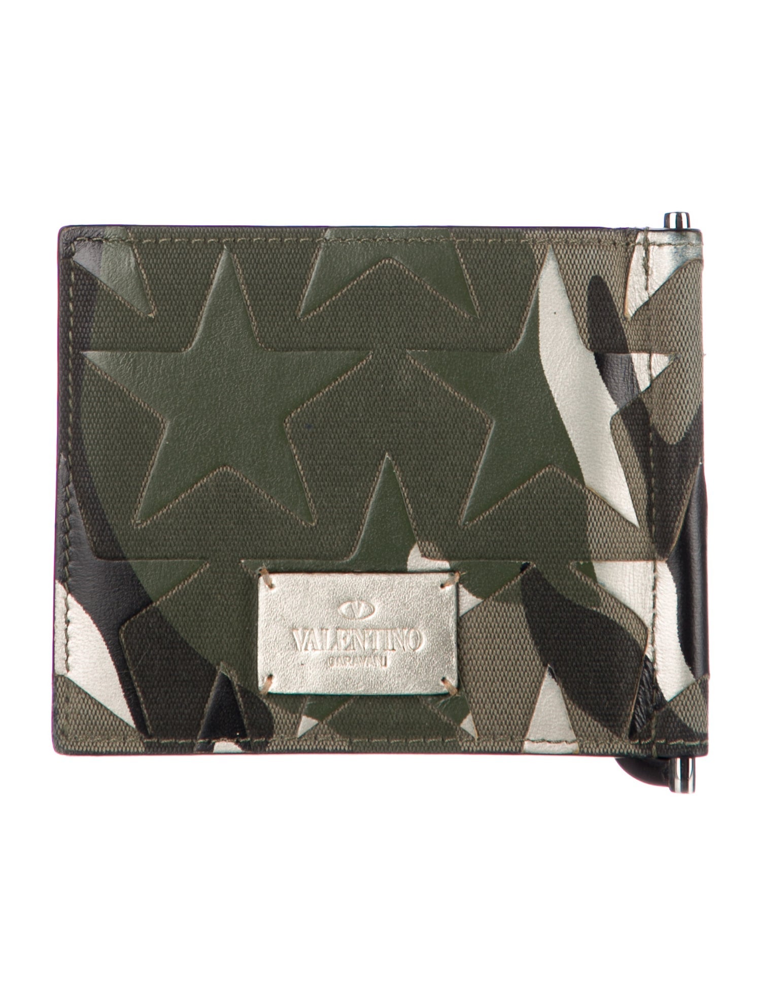 Valentino Leather Printed Coin Pouch