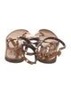 Valentino Rockstud Accents Leather Gladiator Sandals