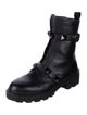 Valentino Rockstud Accents Leather Combat Boots