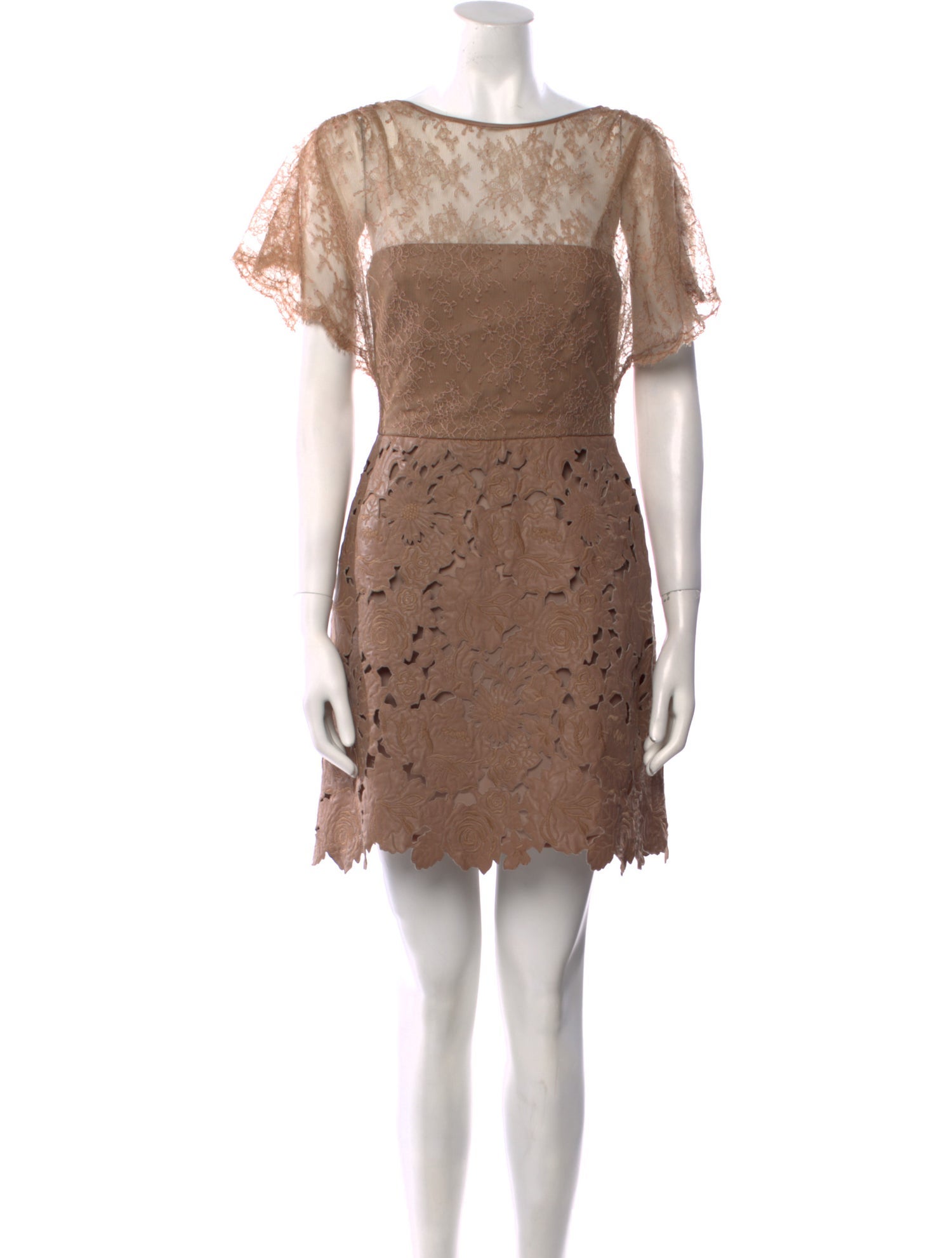 Valentino Leather Mini Dress