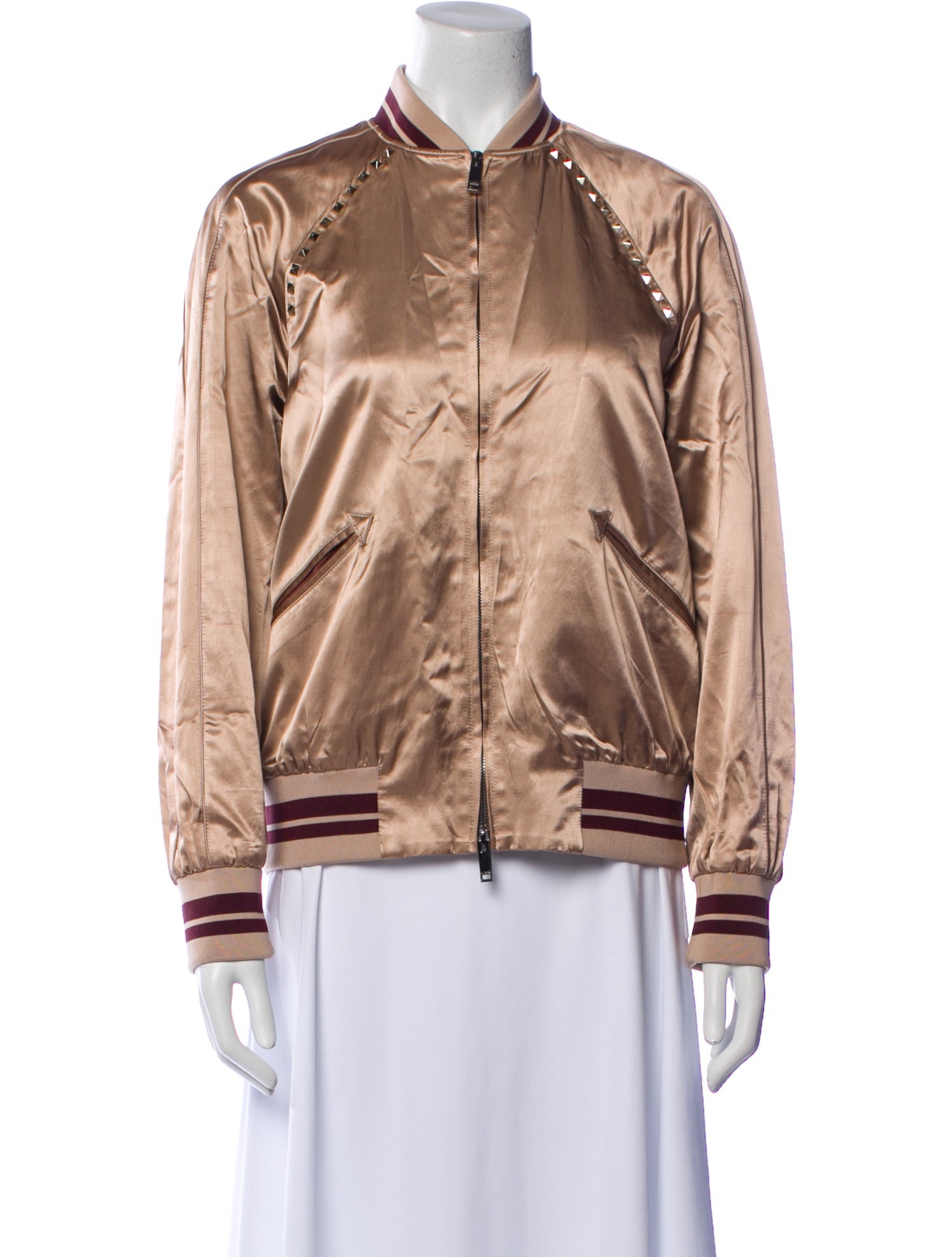 Valentino Satin Bomber Jacket