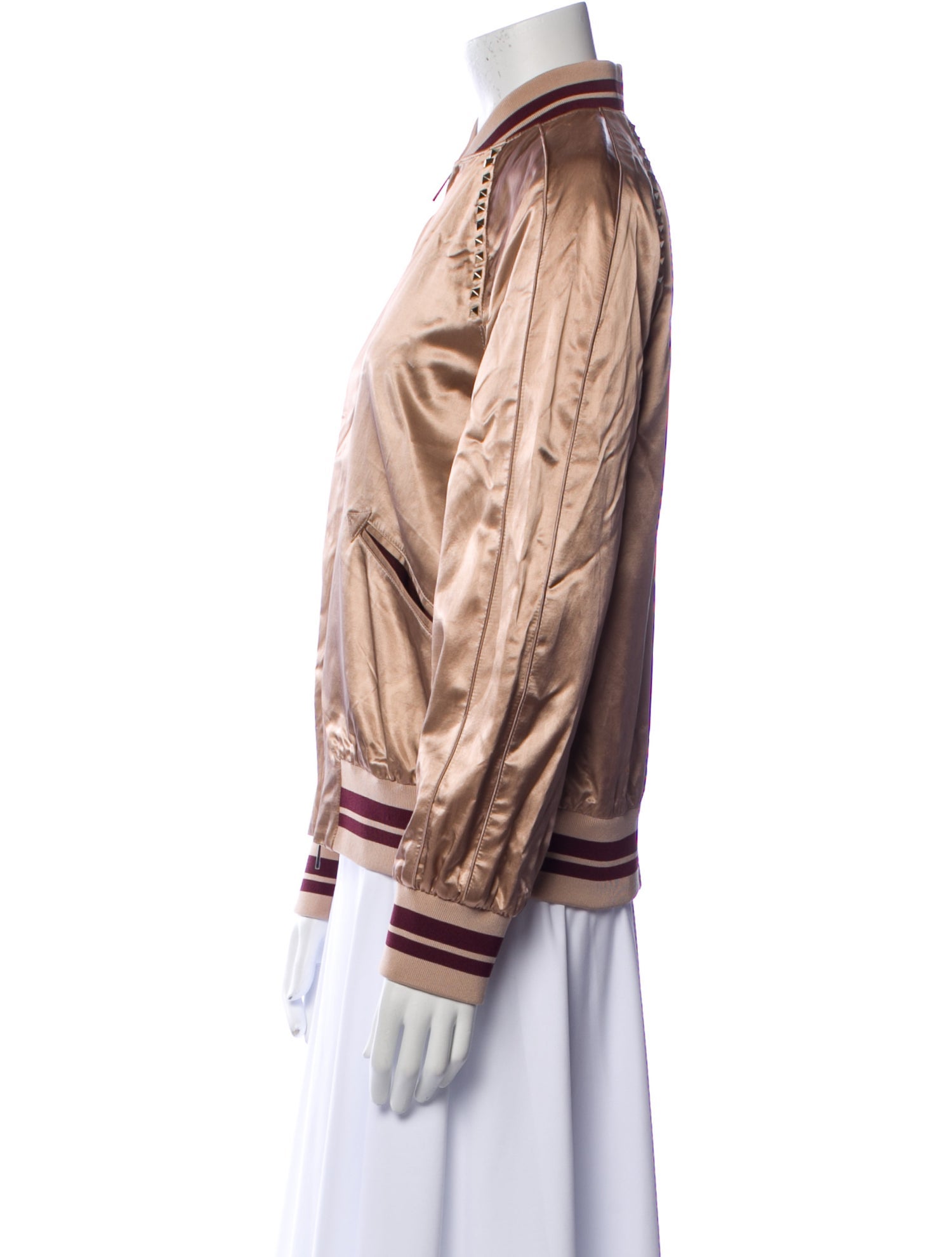 Valentino Satin Bomber Jacket