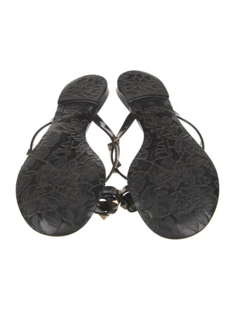 Valentino Rockstud Accents Rubber Slides