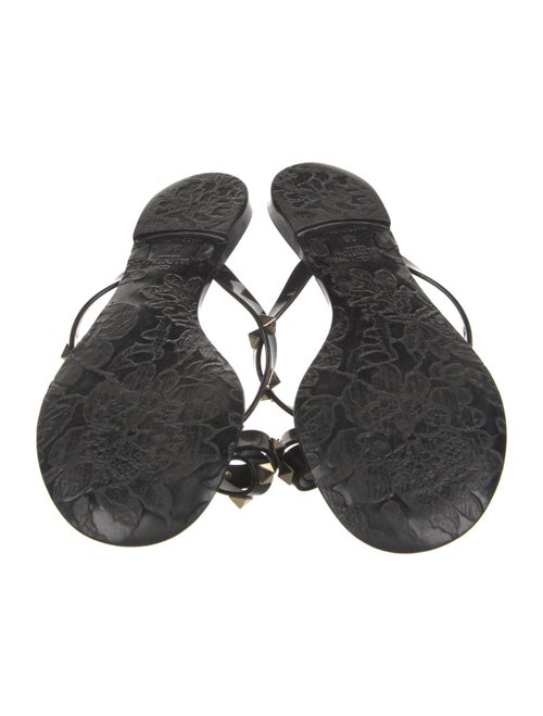 Valentino Rockstud Accents Rubber Slides