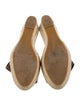 Valentino Leather Bow Accents Espadrilles