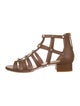 Valentino Rockstud Accents Leather Gladiator Sandals