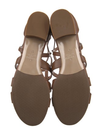 Valentino Rockstud Accents Leather Gladiator Sandals