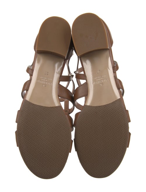 Valentino Rockstud Accents Leather Gladiator Sandals