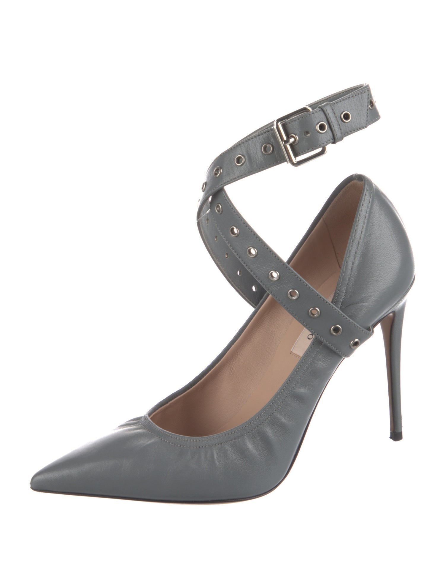 Valentino Love Latch Leather Pumps