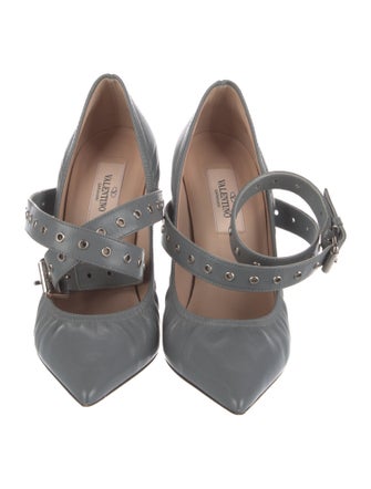 Valentino Love Latch Leather Pumps