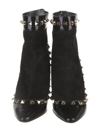 Valentino Rockstud Accents Patent Leather Pumps