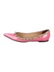 Valentino Rockstud Accents Patent Leather Ballet Flats