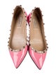 Valentino Rockstud Accents Patent Leather Ballet Flats