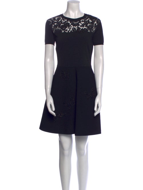 Valentino Crew Neck Mini Dress