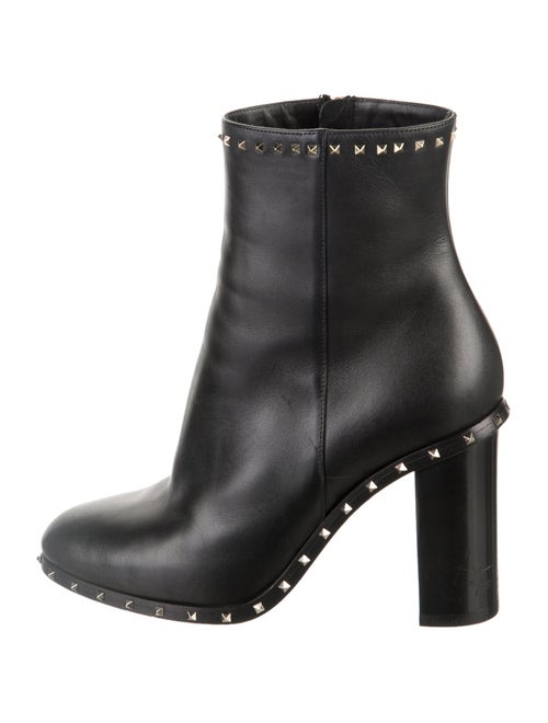 Valentino Rockstud Accents Leather Boots